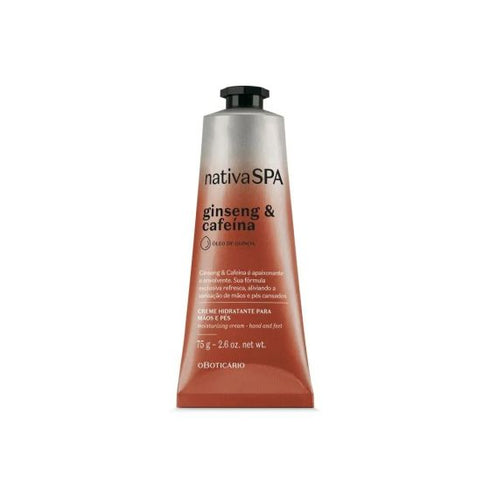 O Boticário Nativa Spa Ginseng And Caffeine Exfoliating Cream For Hands And Feet 75gr